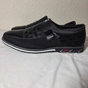 Cosidram Mens Black Slip On Loafers Casual Sport Shoes CN47 S1595